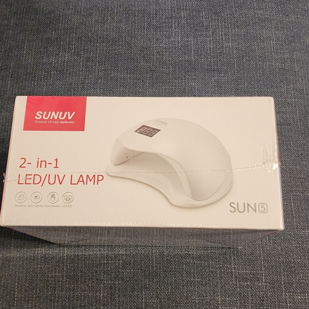 SUNUV UV LED Nail Lamp in Red and White NWT - Picture 4 of 7